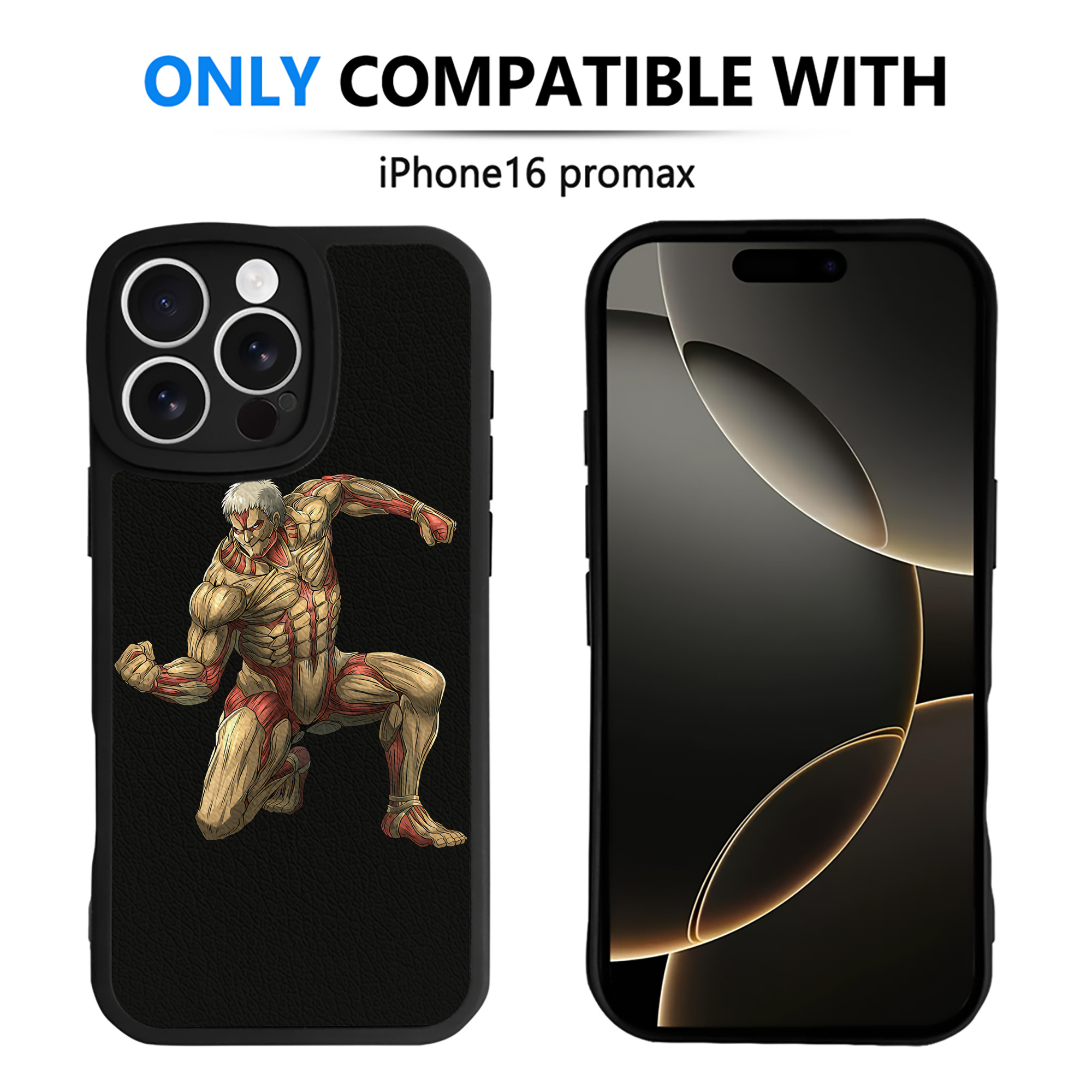 （画像用） 進撃の巨人 Attack on Titan 【iPhone 16シリーズ対応】シリコンスマホケース（レザー調） 材質：シリコン